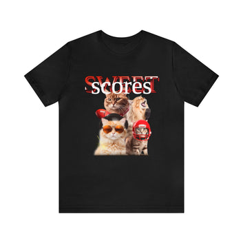 SWEET SCORES UNISEX SHORT JERSEY T-SHIRT