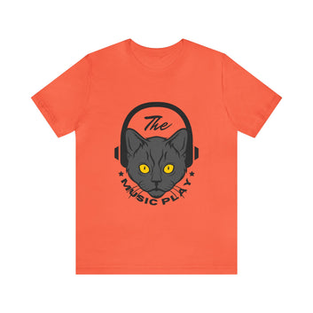 THE MUSIC PLAY CAT UNISEX JERSEY TEE