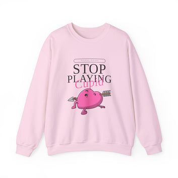 PLEASE, PLEASE STOP PLAYING UNISEX HEAVY BLEND CREWNECK SWEATSHIRT