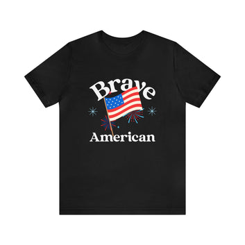 BRAVE AMERICAN UNISEX T-SHIRT JERSEY