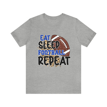 Eat Sleep Football Unisex Jersey Short Sleeve Tee