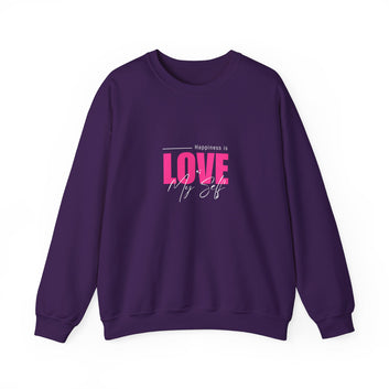 Happiness is Love Myself Unisex Heavy Blend™ Crewneck Sweatshirt