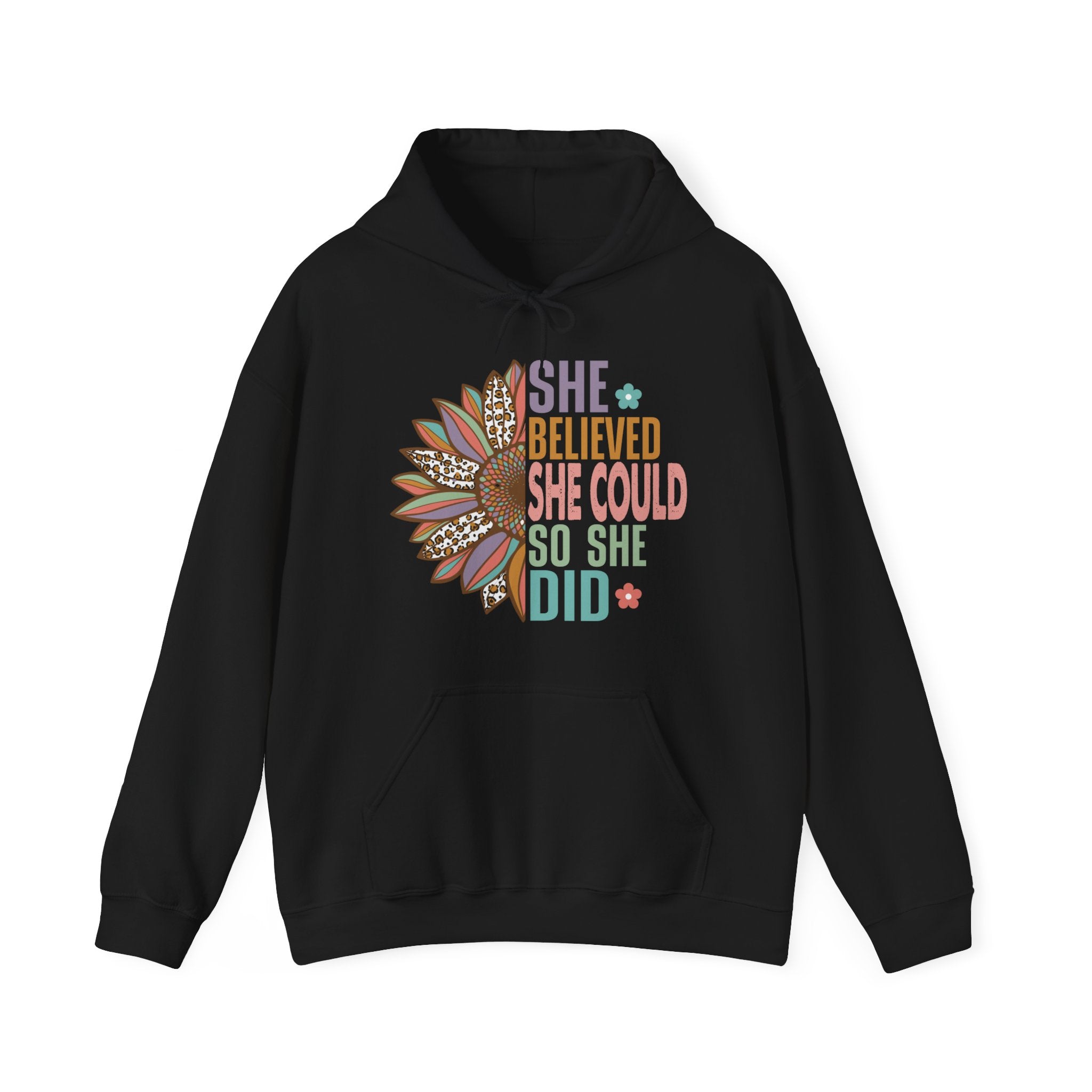 She Believed She Could So She Did It Unisex Heavy Blend™ Hooded Sweatshirt