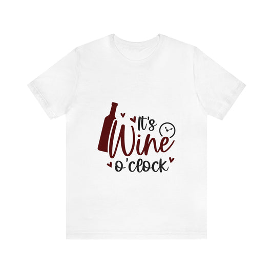 IT'S WINE O CLOCK UNISEX TEE-SHIRT