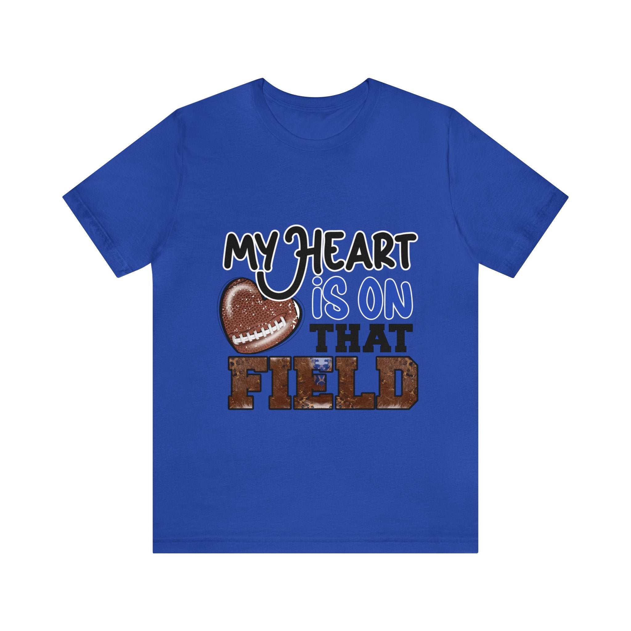 My Heart Is On That Field Unisex Jersey Short Sleeve Tee