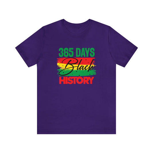 365 Days Black History Unisex Jersey Short Sleeve Tee