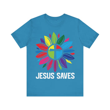 Jesus Saves Unisex Jersey Short Sleeve Tee
