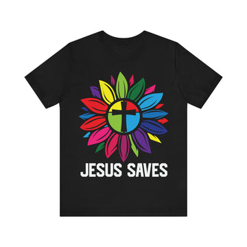 Jesus Saves Unisex Jersey Short Sleeve Tee