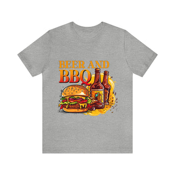 Beer And BBQ Unisex Jersey Short Sleeve Tee