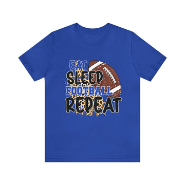 Eat Sleep Football Unisex Jersey Short Sleeve Tee