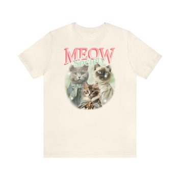 MEOW SOCIETY UNISEX JERSEY T-SHIRT