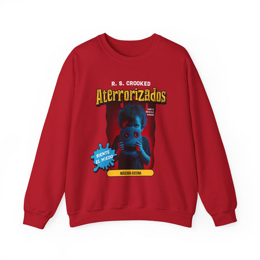 R. S Crooked Aterrorizados Horror Unisex Heavy Blend™ Crewneck Sweatshirt