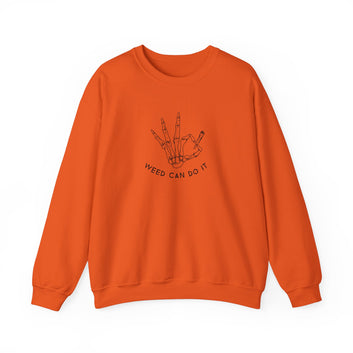 WEED CAN DO IT HEAVY BLEND CREWNECK SWEATSHIRT