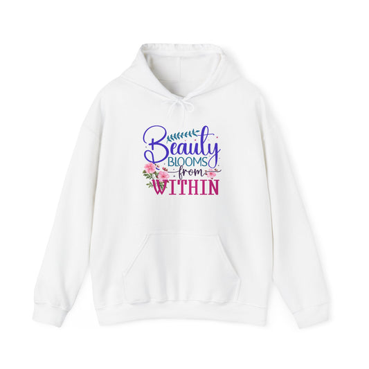 Beauty Blooms From Within Unisex Heavy Blend™ Hooded Sweatshirt