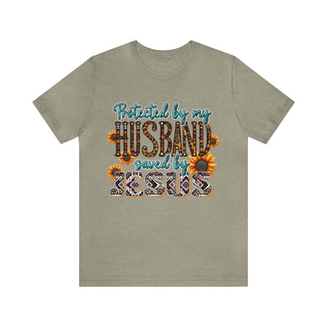 Protected By My Husband Unisex Jersey Short Sleeve Tee