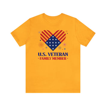 U.S. VETERAN · FAMILY MEMBER ·UNISEX TEE