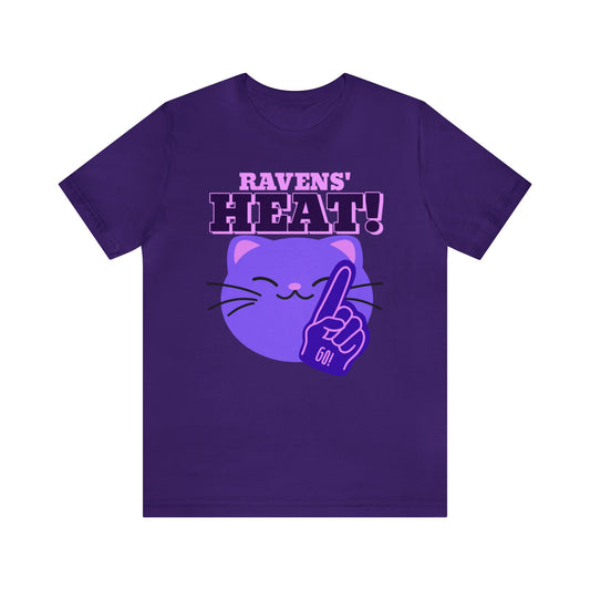 RAVENS' HEAT UNISEX JERSEY T-SHIRT