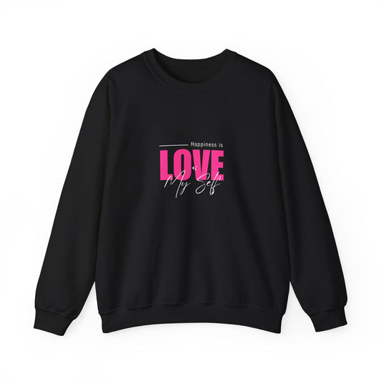 Happiness is Love Myself Unisex Heavy Blend™ Crewneck Sweatshirt