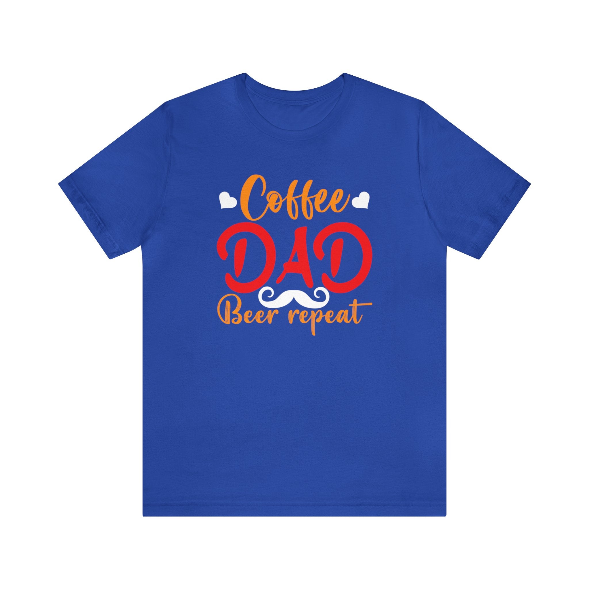 Coffee Dad Beer Repeat Unisex Jersey Short Sleeve Tee