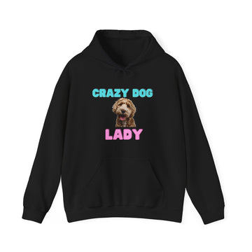 CRAZY DOG LADY WOMEN HOODED SWEATSHIRT