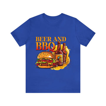 Beer And BBQ Unisex Jersey Short Sleeve Tee