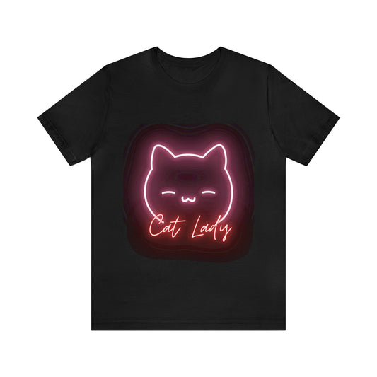 BLACK CAT LADY UNISEX TEE SHIRT