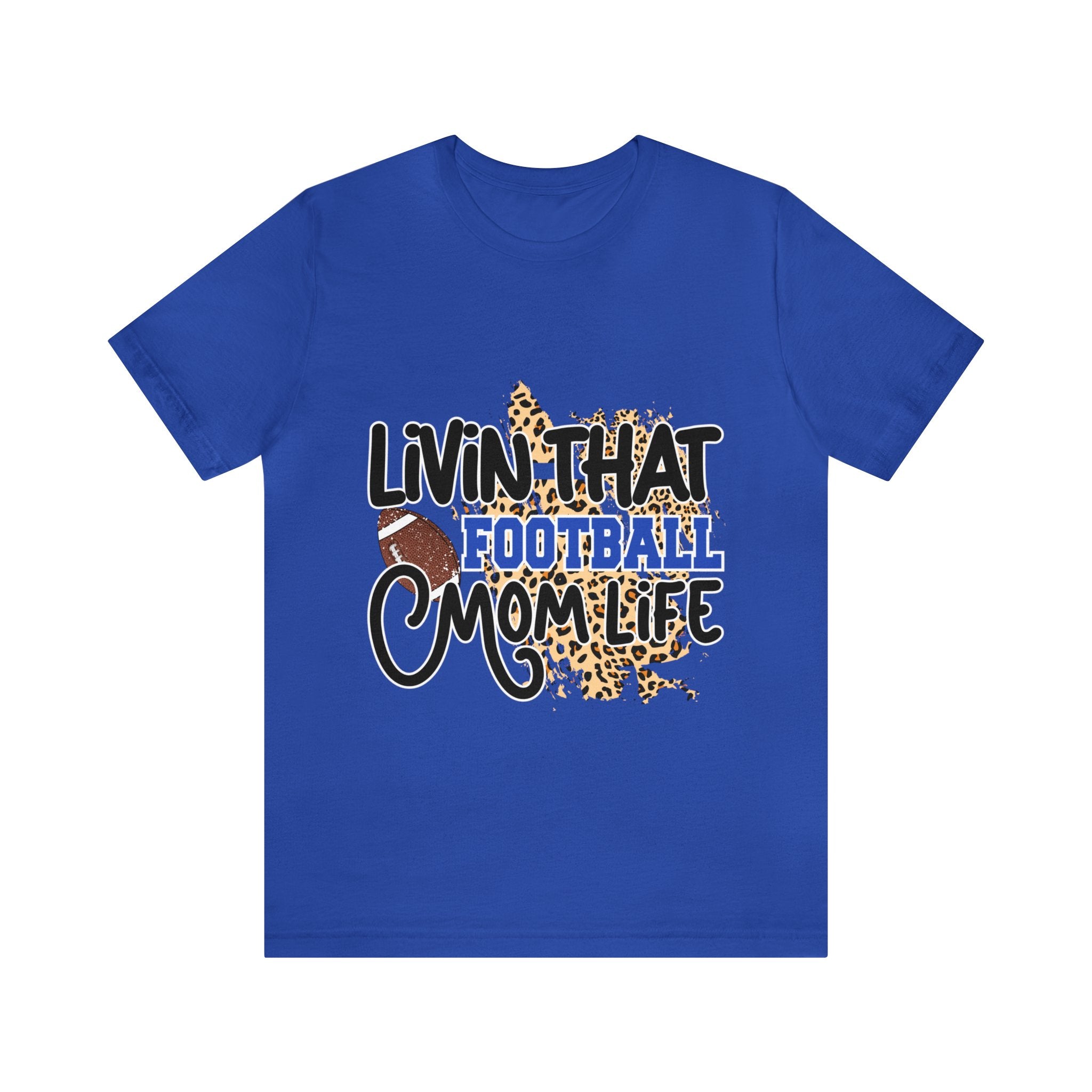 Livin That Football Mom Life Unisex Jersey Short Sleeve Tee