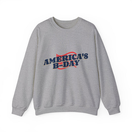 AMERICAN'S B-DAY UNISEX CREWNECK SWEATSHIRT