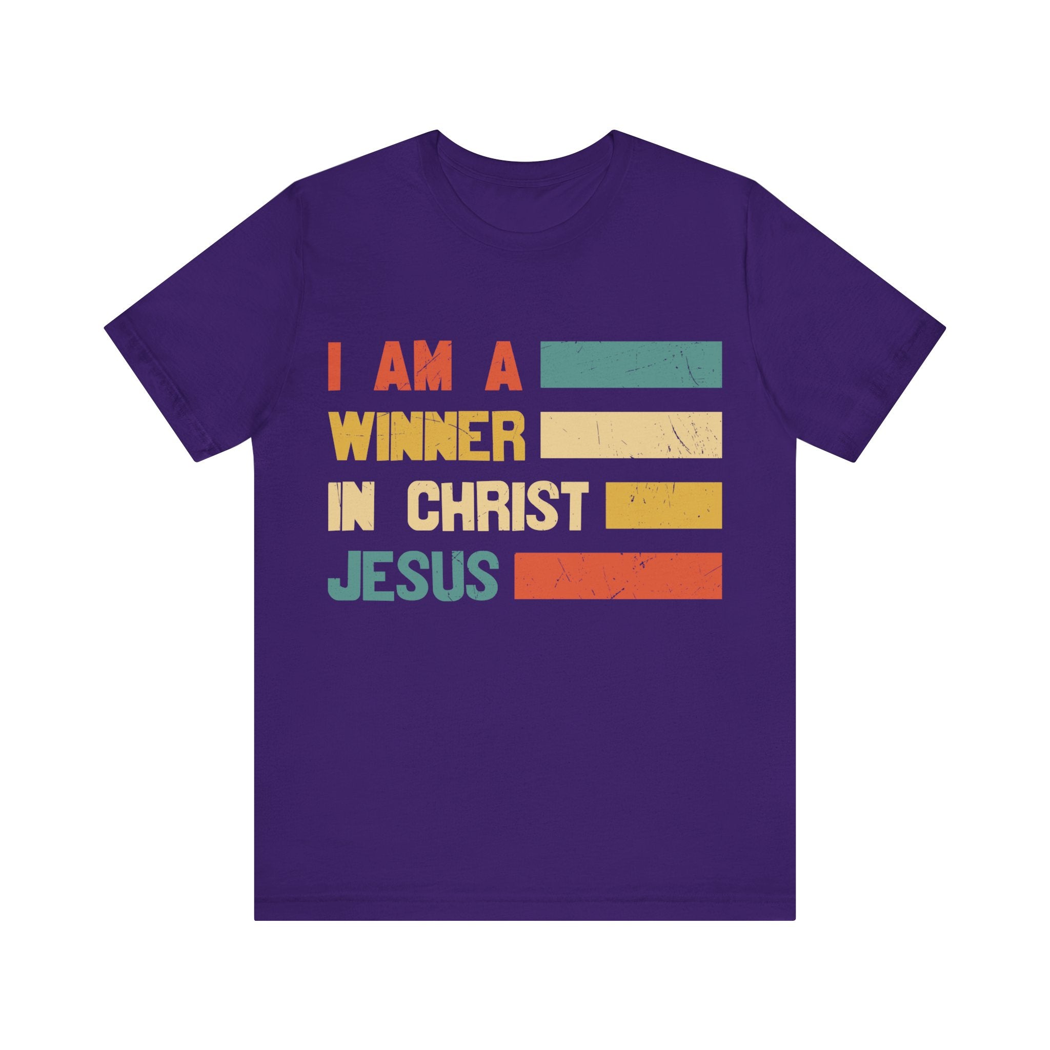 I Am A Winner In Christ Jesus Unisex Jersey Short Sleeve Tee