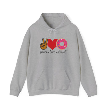 Peace Love & Donut Unisex Heavy Blend™ Hooded Sweatshirt