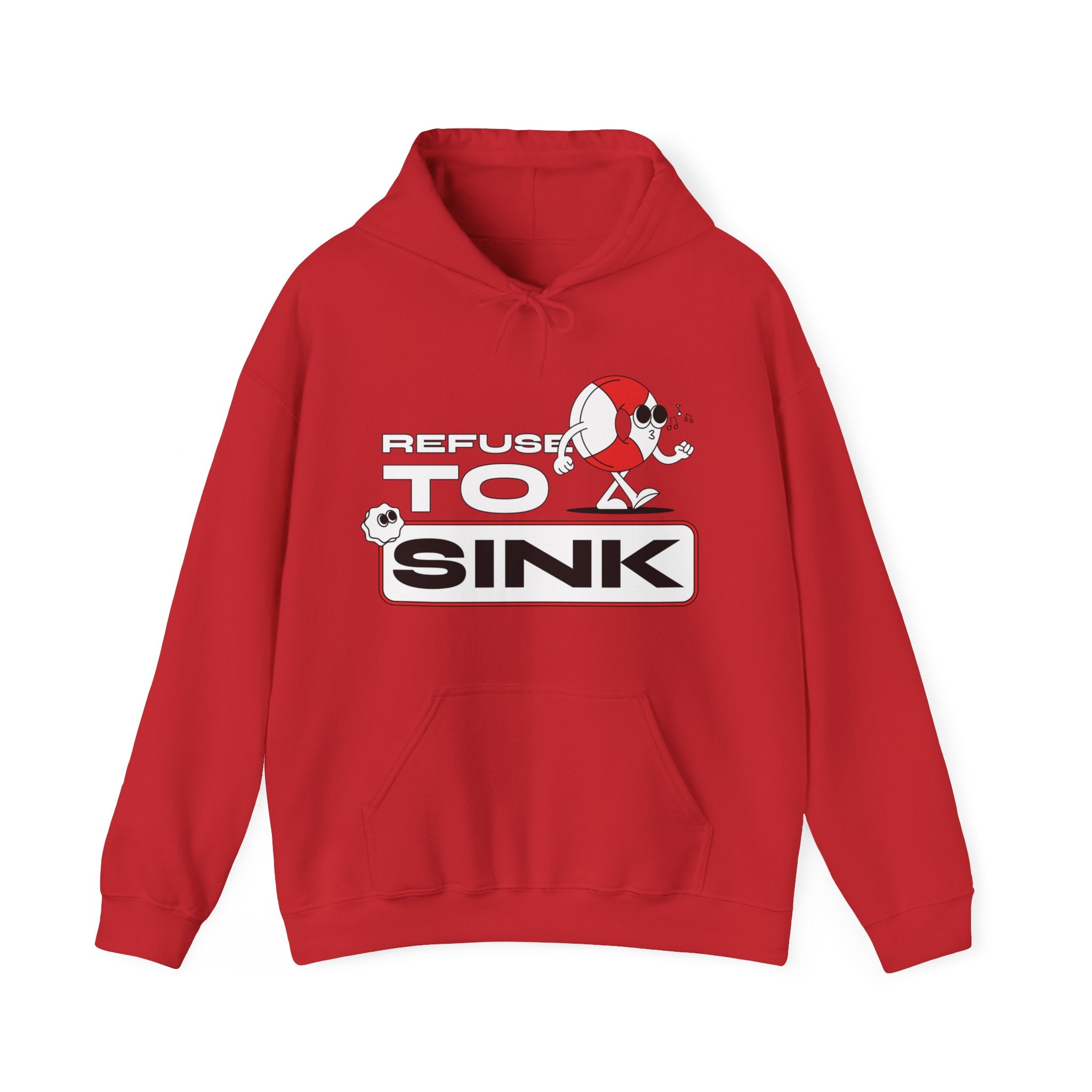 REFUSE TO SINK UNISEX HOODED SWEATSHIRT