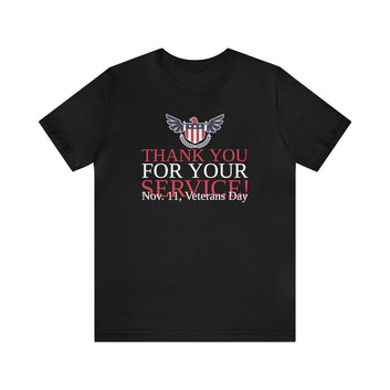 Nov. 11, VETERAN DAY THANK YOU UNISEX TEE