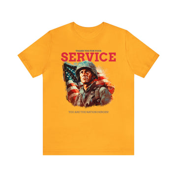 THANK YOU FOR YOUR SERVICE UNISEX JERSEY TEE