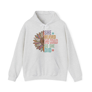 She Believed She Could So She Did It Unisex Heavy Blend™ Hooded Sweatshirt