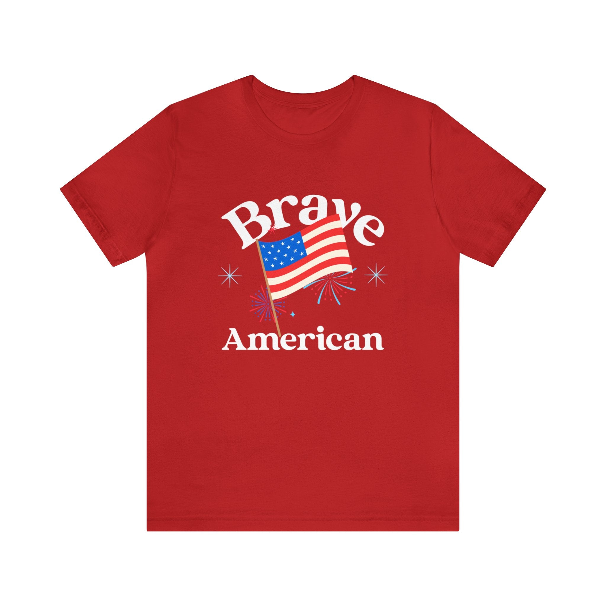 BRAVE AMERICAN UNISEX T-SHIRT JERSEY