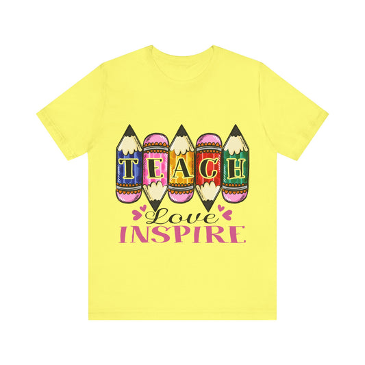 Teach Love Inspire Unisex Jersey Short Sleeve Tee