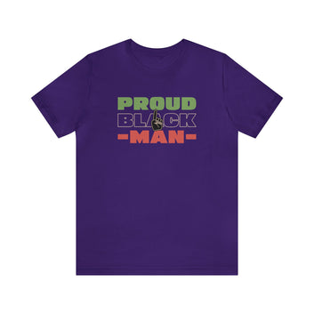 Proud Black Man Unisex Jersey Short Sleeve Tee