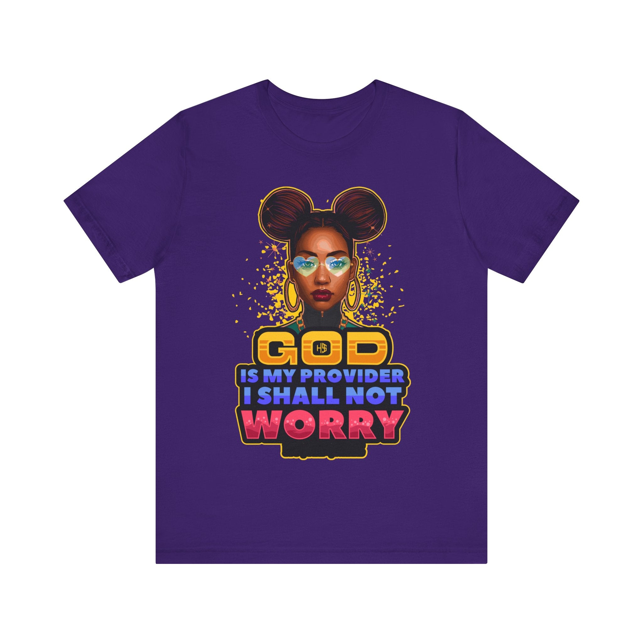 God is my provider I Shall Worry Unisex Jersey Short Sleeve Tee