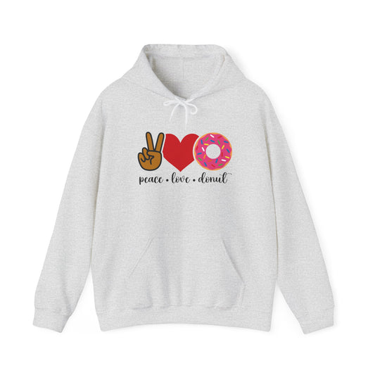 Peace Love & Donut Unisex Heavy Blend™ Hooded Sweatshirt