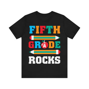 Fifth Grade Rocks Unisex Jersey Short Sleeve Tee