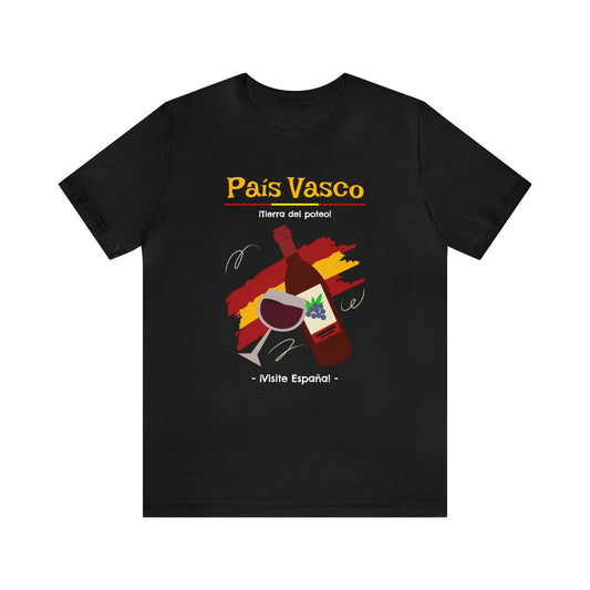 Pais Vasco Wine Unisex Jersey Short Sleeve Tee