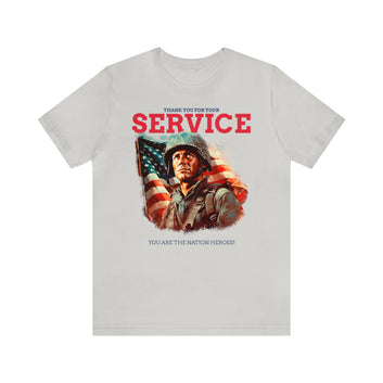 THANK YOU FOR YOUR SERVICE UNISEX JERSEY TEE