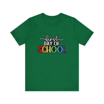 First Day In School Unisex Jersey Short Sleeve Tee