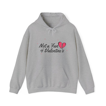 NOT A FAN OF VALENTINE'S BLEND HOODED SWEATSHIRT