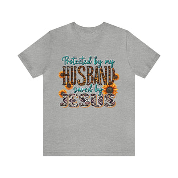 Protected By My Husband Unisex Jersey Short Sleeve Tee