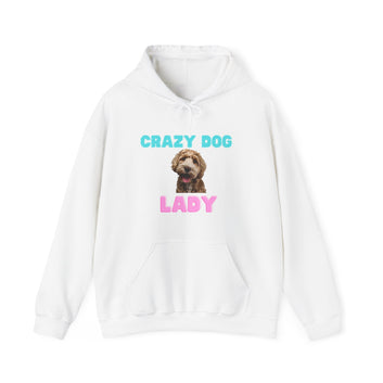 CRAZY DOG LADY WOMEN HOODED SWEATSHIRT