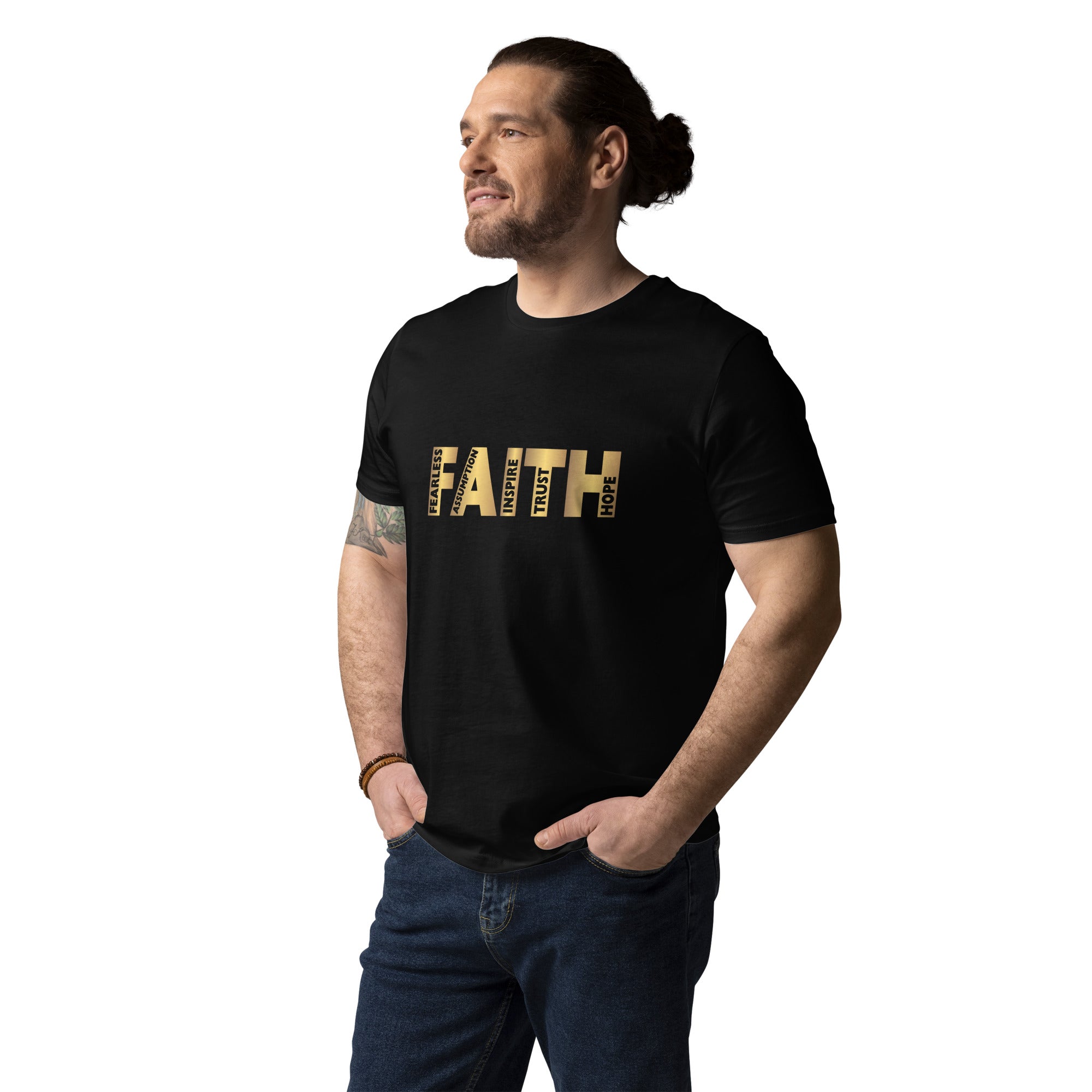 Faith Over Fear Unisex organic cotton t-shirt