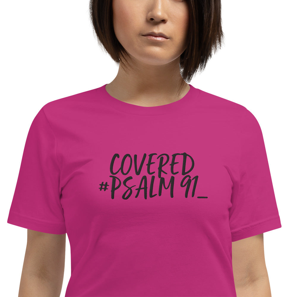 Covered Psalm 91 faith Unisex t-shirt